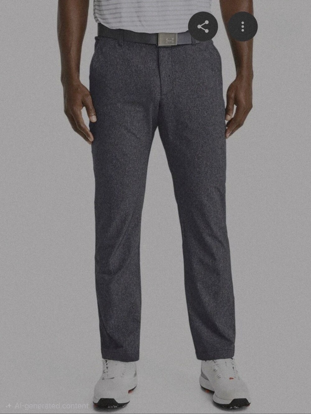 Under Armour Men's Match Play Vented Golf Pants Dress Pants Gray 36x30 Straight